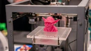 An example of 3d printing example of Yoda