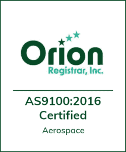 Orion AS9100 Certification Logo