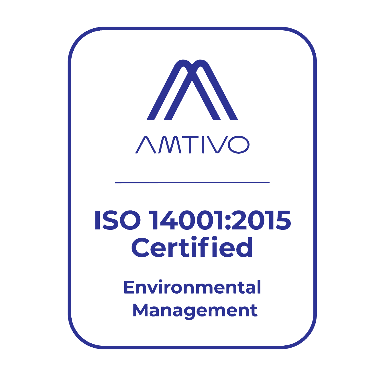 AMTIVO ISO 14001 Certification Logo