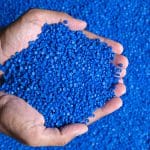 Blue Plastic Grain, Plastic Polymer Granules,hand Hold Polymer P